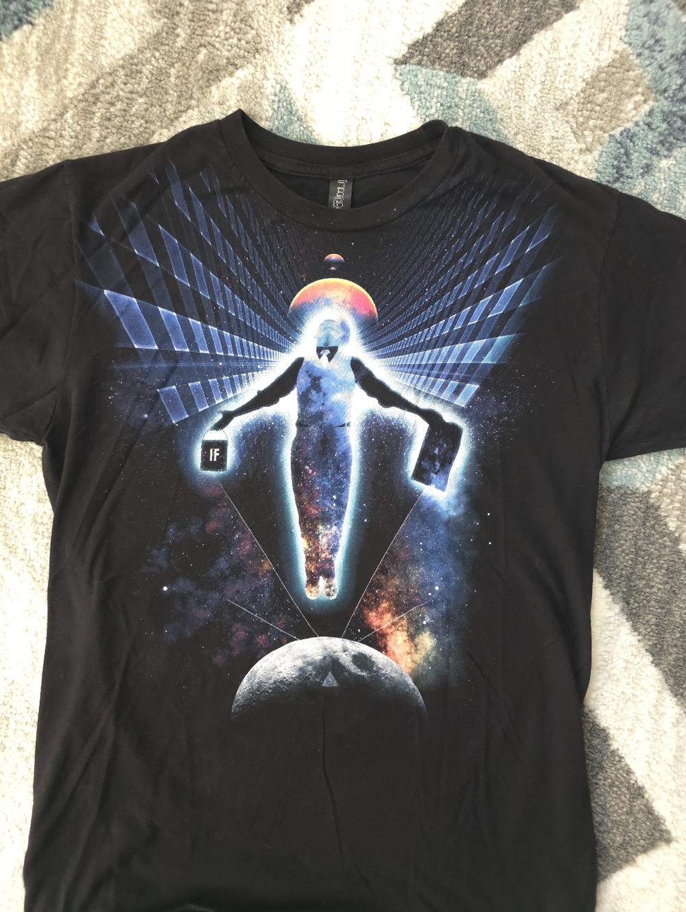 Imaginary Foundation Space Galaxy Graphic Tee - Size L - Carl Sagan Quote